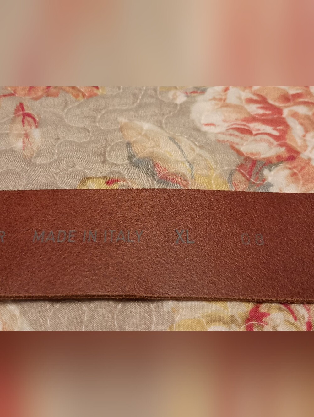 Women's Brown Leather Belt with Decorative Oval Buckle -XL - Picture 5 of 6